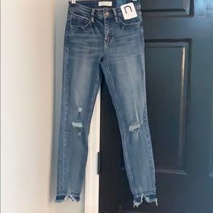 Nature Denim Distressed New Jeans size 1 or 24